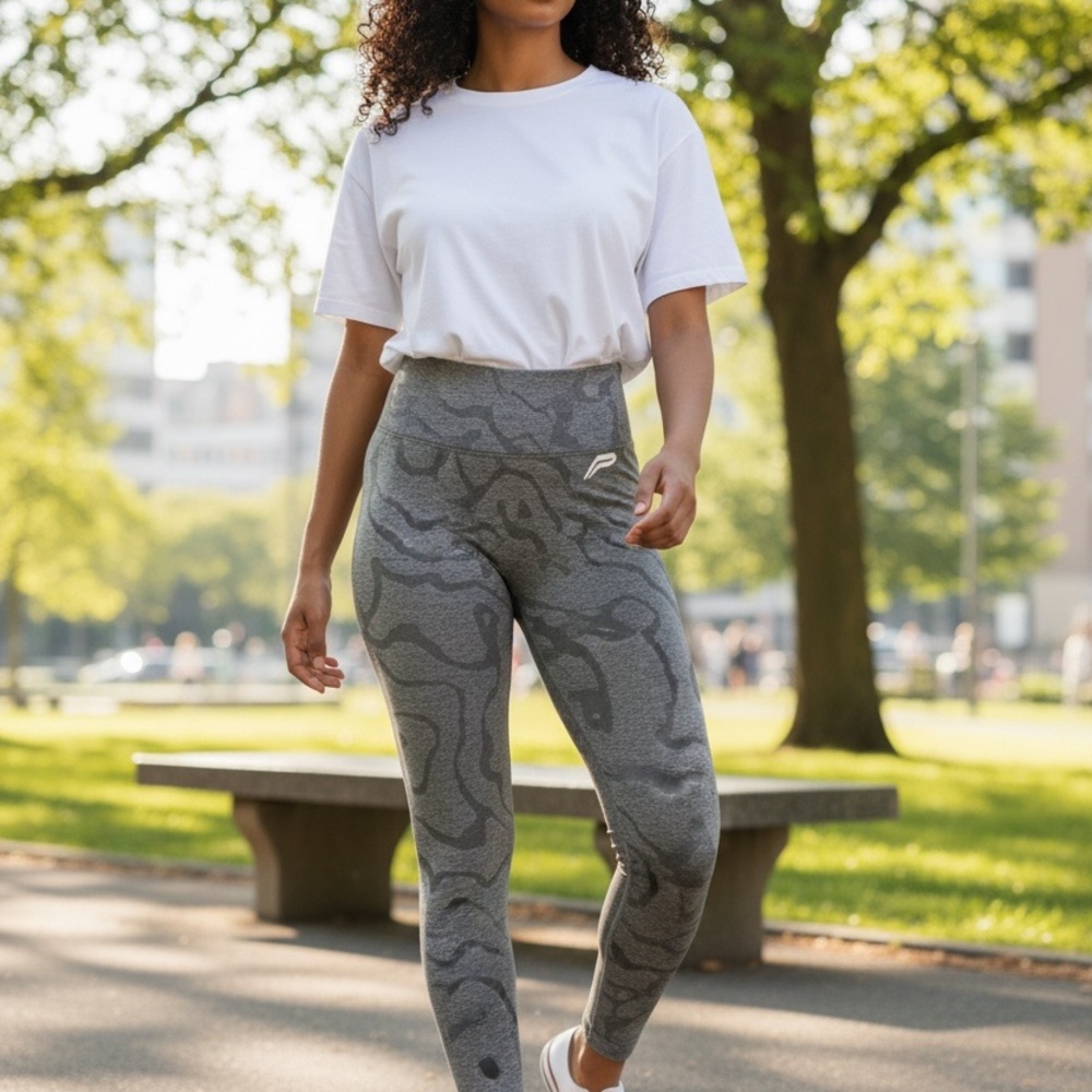 Patterned‎ High-Waist Leggings